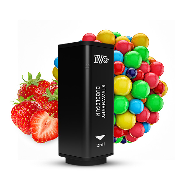 2x IVG 2400 4 Pod System Prefilled Pod - Strawberry Bubblegum 20mg/ml