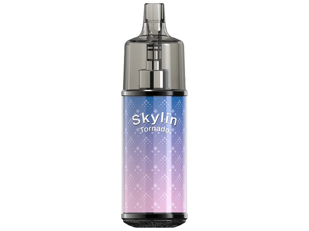 GOBAR Tornado Skylin E-Zigaretten-Set in Blau-Pink-Farbverlauf mit Skylin-Schriftzug