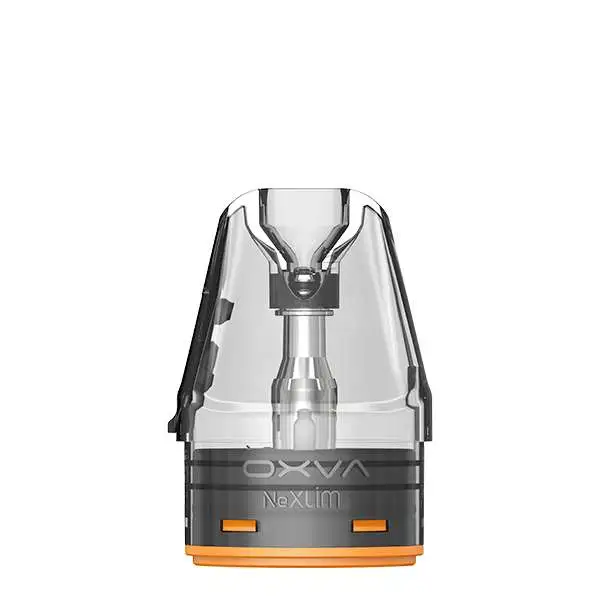 Oxva NeXlim Ersatzpod transparent mit orangem Leuchtelement, 3er-Pack Ersatzpods