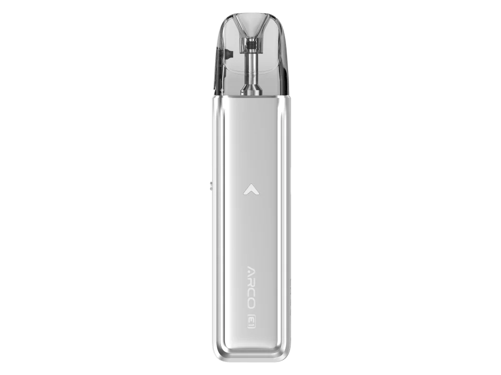 SMOK Arco E1 Pod-System in Silber, kompaktes E-Zigaretten-Set mit Pod, Vorderansicht