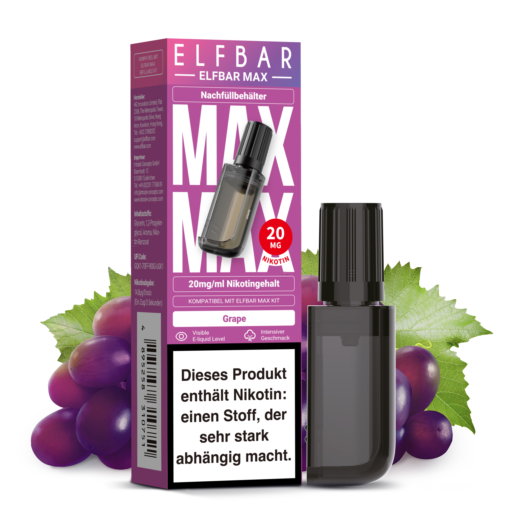 Elfbar Max - Grape - Nachfüllbehälter