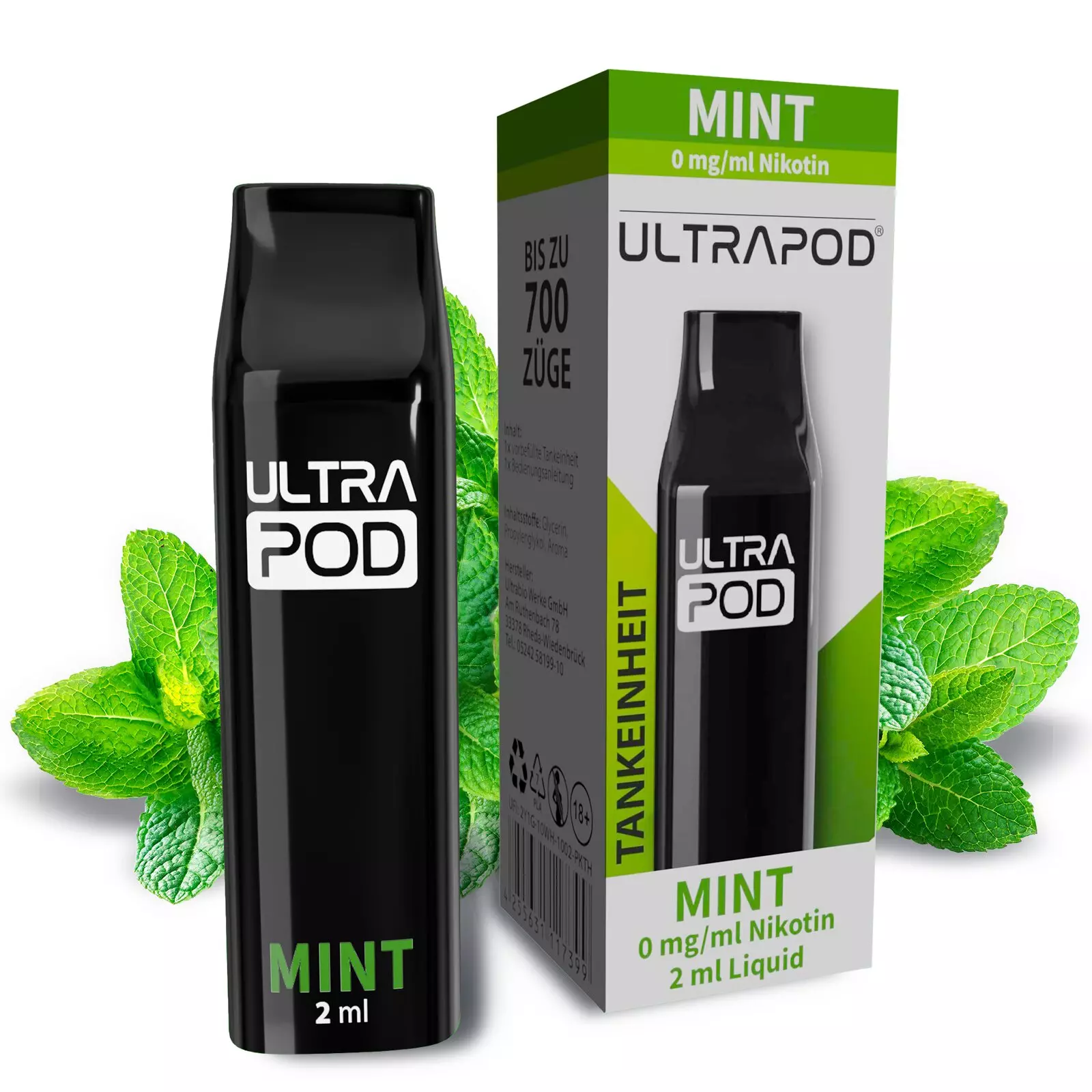 ultrapod-mint-0mg.jpg Ultrapod Prefilled Pod - Mint