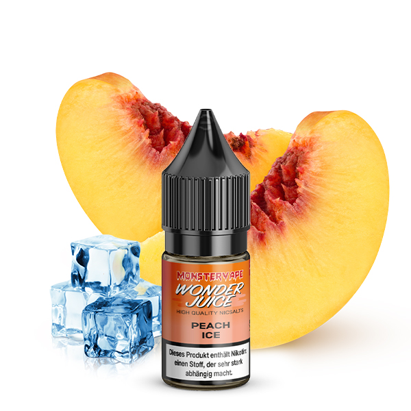 Wonderjuice Peach Ice - 10ml Nikotinsalz-Liquid