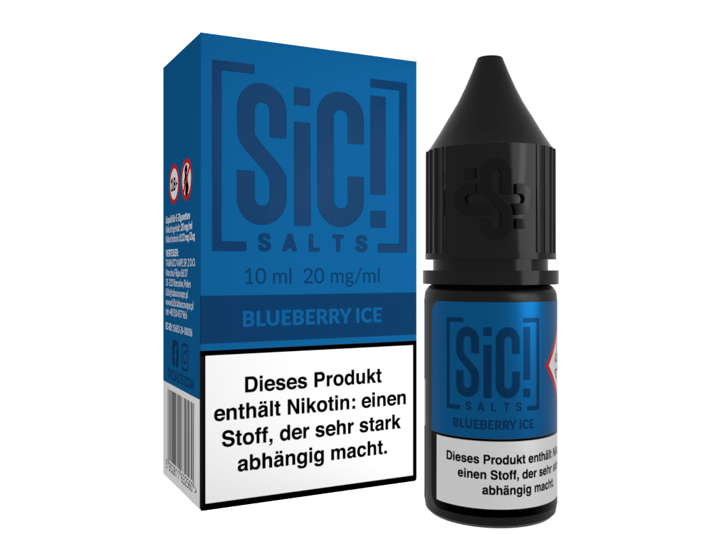 SiC! Salts - Blueberry Ice - 10ml Nikotinsalz Liquid
