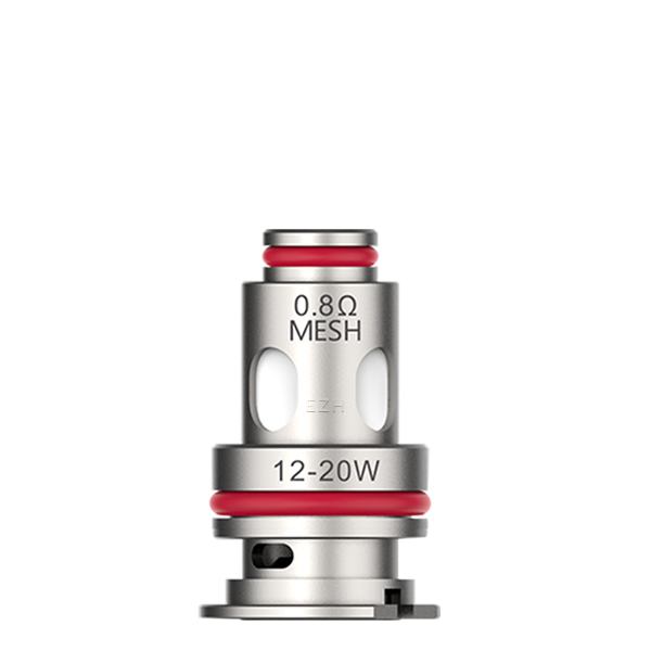 Vaporesso GTX Mesh Verdampferkopf 0,8 Ohm, 12–20W – einzelner Coil in Silber-Rot