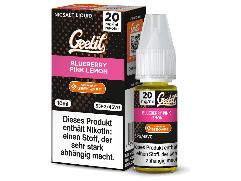 Geekit - Blueberry Pink Lemon - 10ml Nikotinsalz Liquid