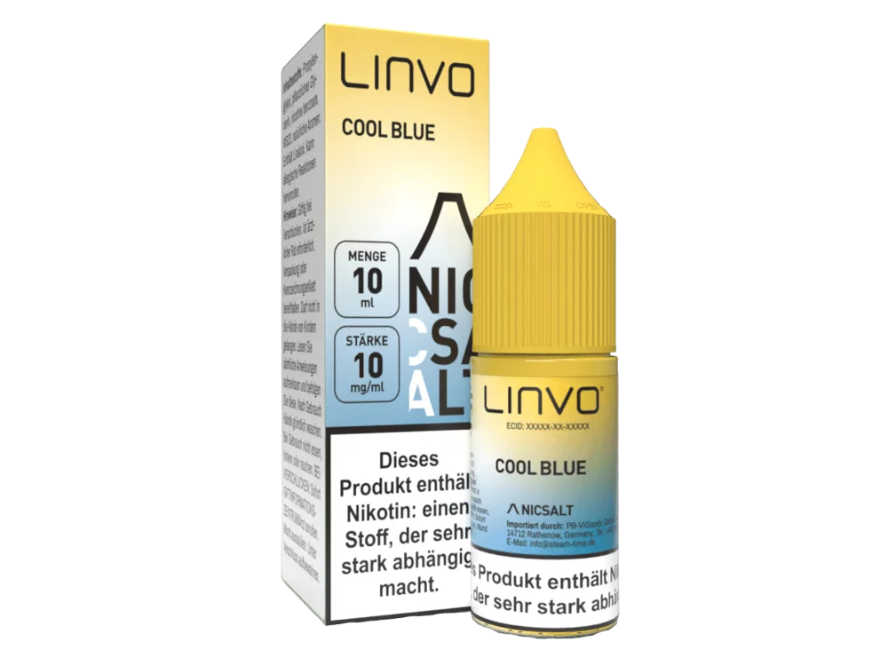 Linvo - Cool Blue - 10ml Nikotinsalz Liquid Linvo - Cool Blue - 10ml Nikotinsalz Liquid