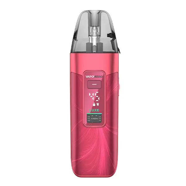 Vaporesso Luxe X3 Pod Kit in Pink-Rot, kompaktes Pod-System mit Display und gefülltem Pod