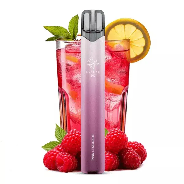 ELFB116_600x600.png Elfbar 800 Einweg E-Zigarette Pink Lemonade in Rosa-Violett mit Himbeerlimonade und Zitronenscheibe