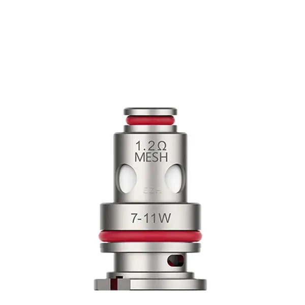 Einzelner Vaporesso GTX Mesh Verdampferkopf 1,2 Ohm in Silber-Rot, 5er-Pack GTX Mesh Coil