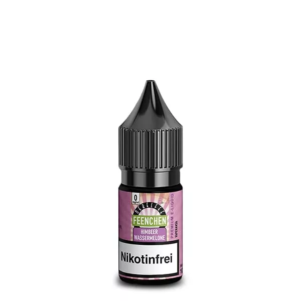 source372677.jpg Nebelfee Himbeer Wassermelone Feenchen nikotinfreies eLiquid – 10ml Flasche mit pink-grünem Etikett und Schriftzug Nikotinfrei