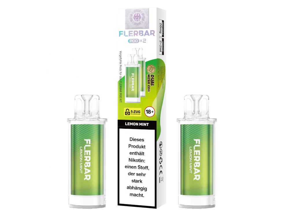 2x Flerbar - Prefilled Pod - Lemon Mint