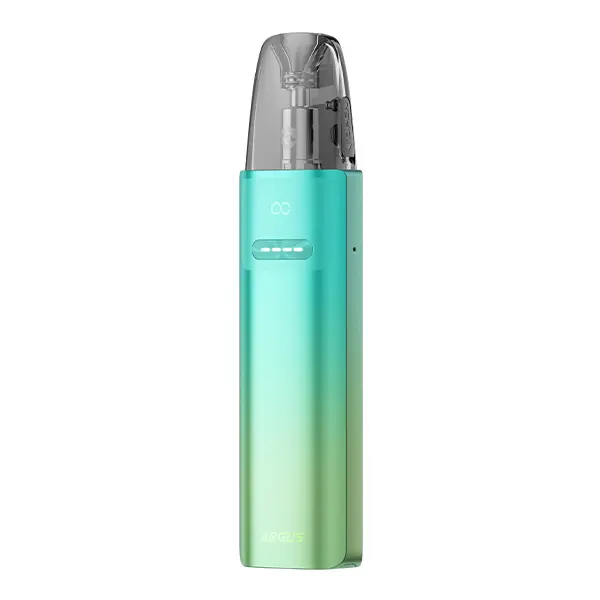 VooPoo Argus G4 Mini Pod Kit in Mint-Grün-Verlauf – kompaktes Pod-System mit transparentem Pod-Aufsatz