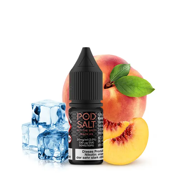 PodSalt - Peach Ice - 10ml Nikotinsalz-Liquid