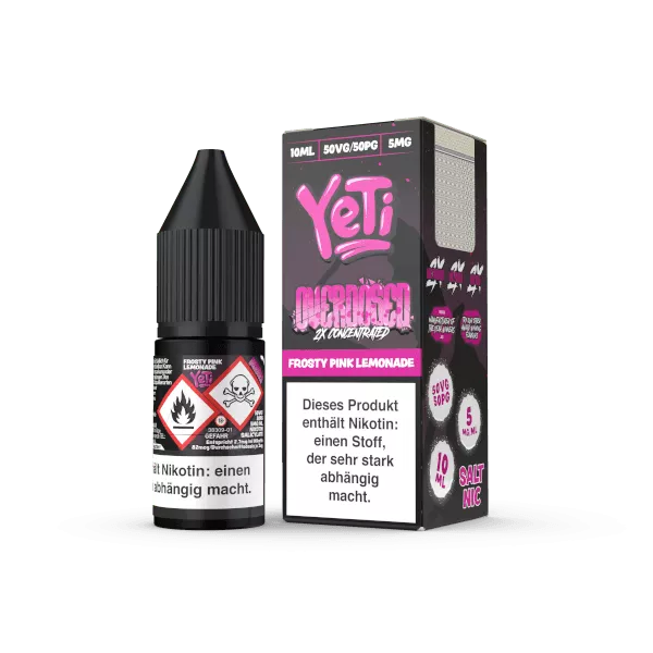 Yeti Overdosed - Frosty Pink Lemonade - 10ml Nikotinsalz-Liquid