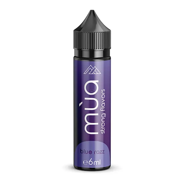 mua-blue-razz-aroma-2.jpg Mùa Blue Razz Longfill 60 ml, violette Flasche, Frontalansicht ohne Früchtedekor
