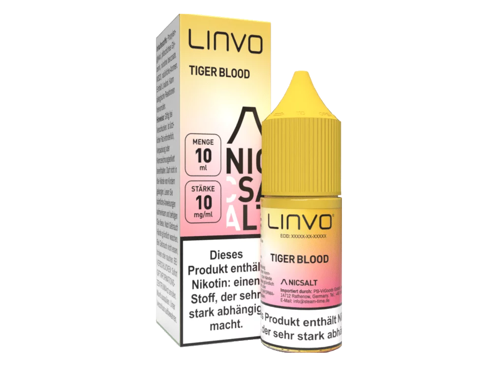 Linvo - Tiger Blood - 10ml Nikotinsalz Liquid