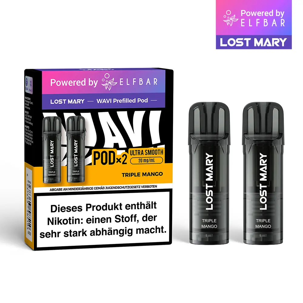 2x Lost Mary Wavi Pod - Triple Mango