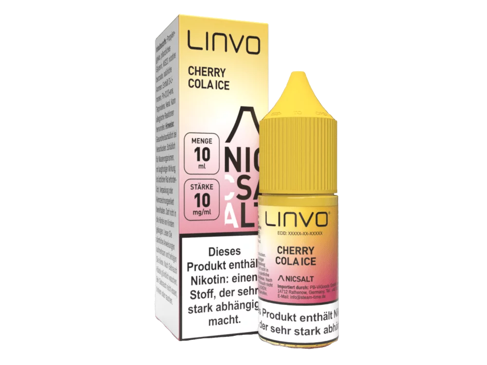 Linvo - Cherry Cola Ice - 10ml Nikotinsalz Liquid Linvo - Cherry Cola Ice - 10ml Nikotinsalz Liquid