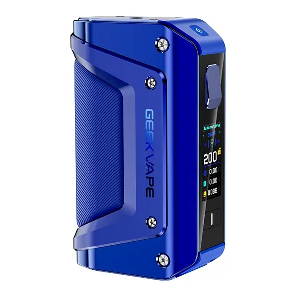 source140388.jpg GeekVape Aegis Legend 3 Mod Akkuträger in Blau, Frontansicht mit Display