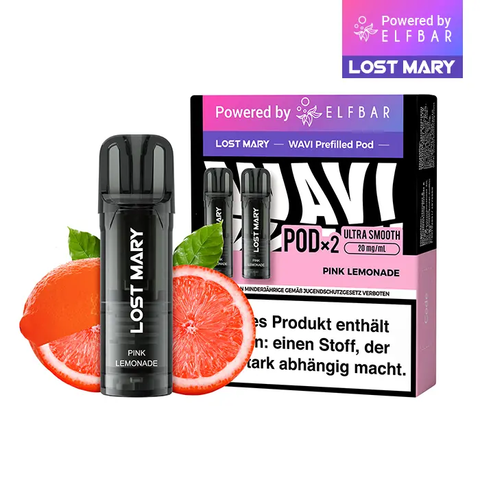 2x Lost Mary Wavi Pod - Pink Lemonade