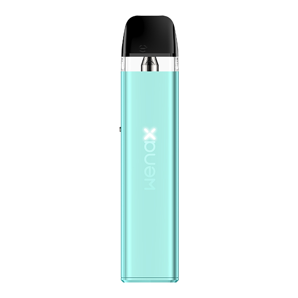 GeekVape Wenax Q Mini Kit in Mint-Türkis – schlankes Pod-System mit aufgestecktem Pod, Frontansicht