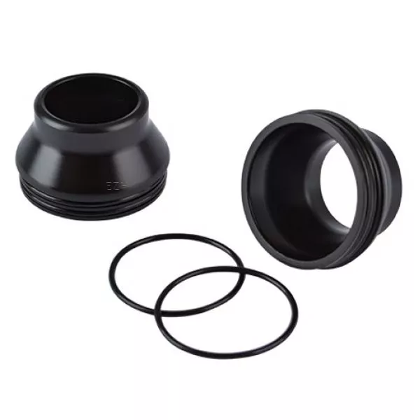 Vapefly El Bruno Drip Tip für Brunhilde RTA – schwarzes Kunststoffteil mit Edelstahlring und zwei O-Ringen