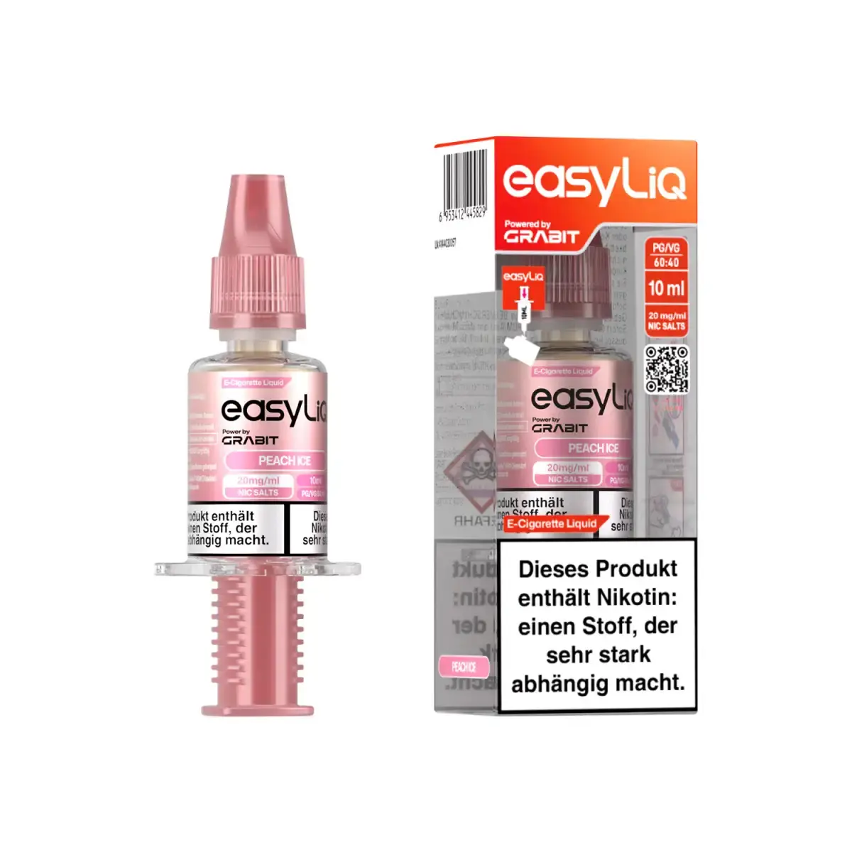 easyLIQ Peach Ice - 10ml Nikotinsalz-Liquid