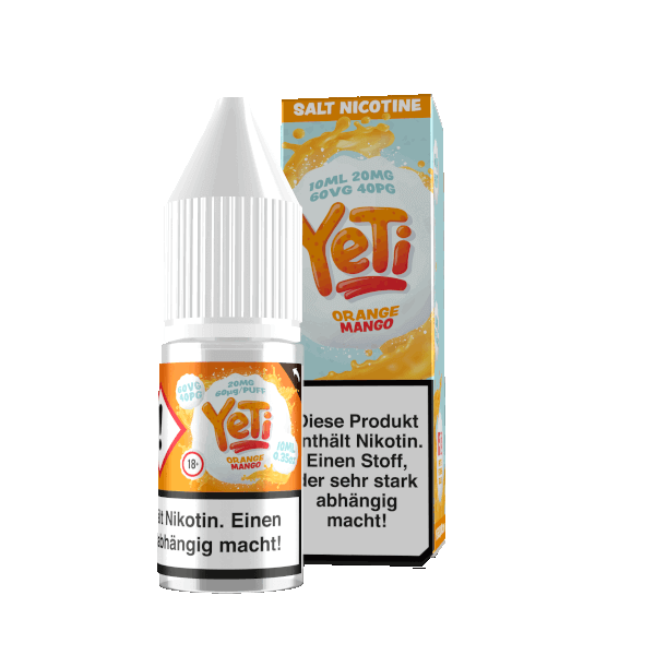 Yeti - 10ml Nikotinsalz Liquid - Orange Mango