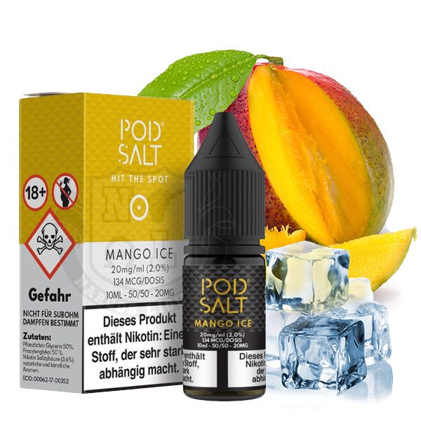 PodSalt - Mango Ice - 10ml Nikotinsalz-Liquid