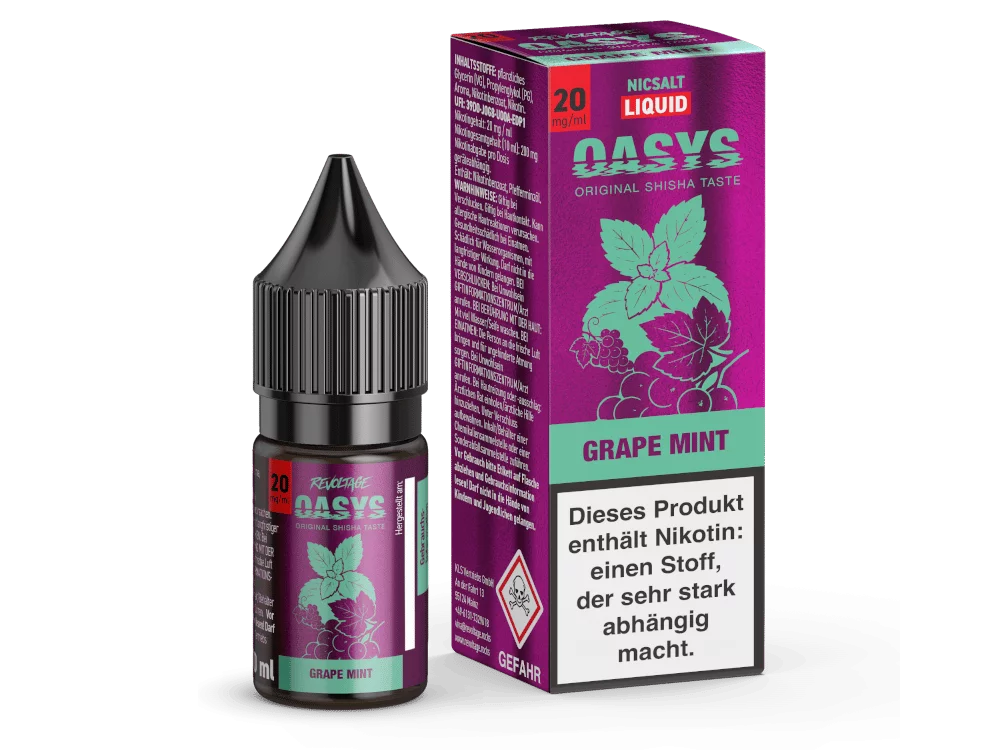 Oasys - Grape Mint - 10ml Nikotinsalz-Liquid