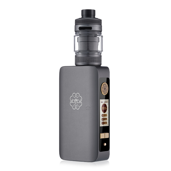 DotMod dotBox 220W V2 Kit in Gunmetal-Grau – kompaktes Box-Mod-Set mit Verdampfer