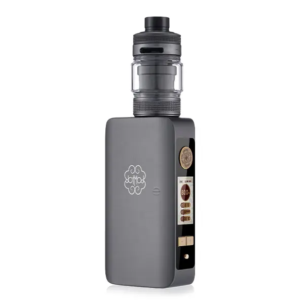 dotmod-dotbox-220w-v2-kit-5.jpg DotMod dotBox 220W V2 Kit in Gunmetal-Grau – kompaktes Box-Mod-Set mit Verdampfer