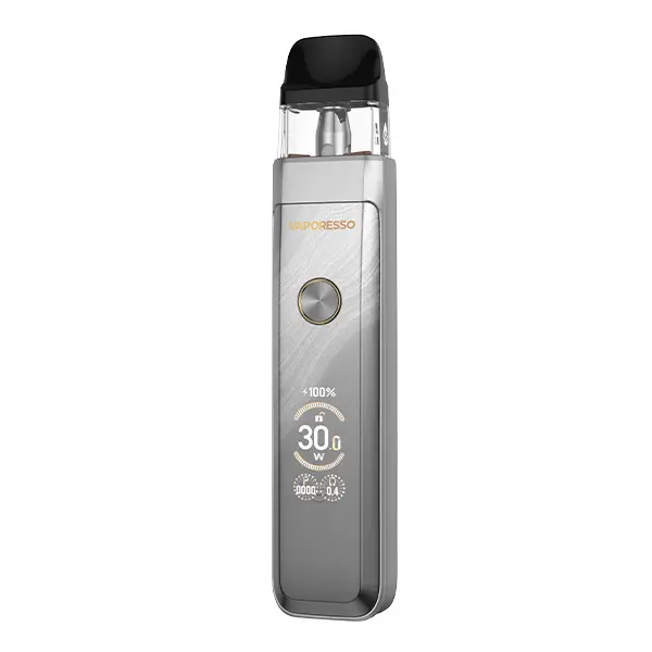 Vaporesso Xros Pro 2 Pod Kit in Silber, Pod-E-Zigarette mit transparentem Tank und 30W-Leistungsanzeige