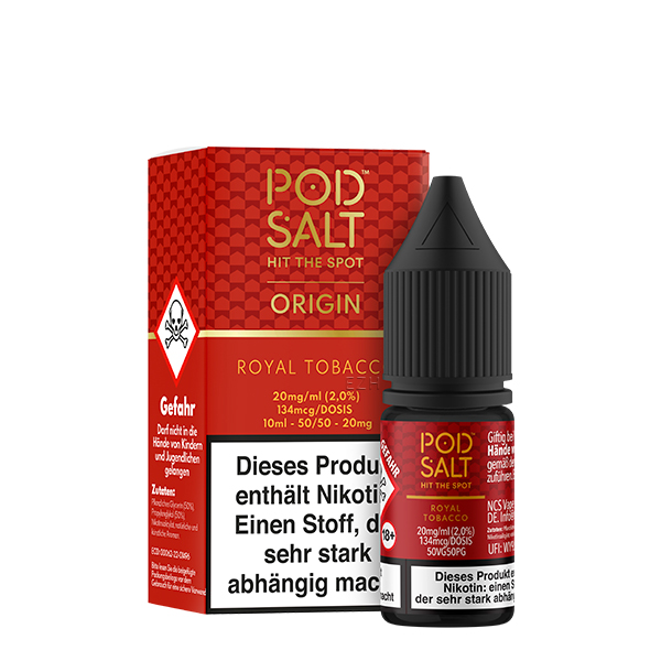 PodSalt - Origin Royal Tobacco - 10ml Nikotinsalz-Liquid