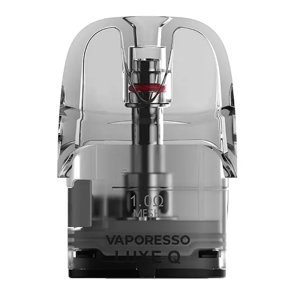 Vaporesso Luxe Q Meshed Ersatz-Pod 3ml, transparenter Pod mit silbernem Boden, Einzelansicht
