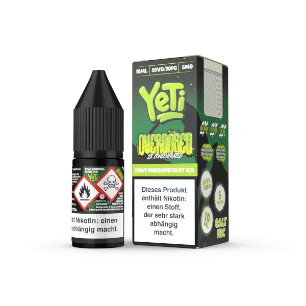 Yeti Overdosed - Kiwi Passionfruit Ice - 10ml Nikotinsalz-Liquid