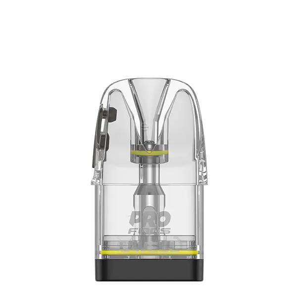 Uwell Caliburn GPP Alpha Ersatz-Pod, transparentes Gehäuse mit gelbem Akzentring, 3er-Pack