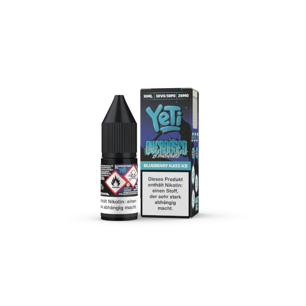 Yeti-Overdosed-10ml-20mg-Blueberry-Razz-Ice-png_600x600.png Yeti Overdosed Blueberry Razz Ice 10ml Nikotinsalz-Liquid in blau-schwarzer Flasche mit Eiswürfel-Motiv