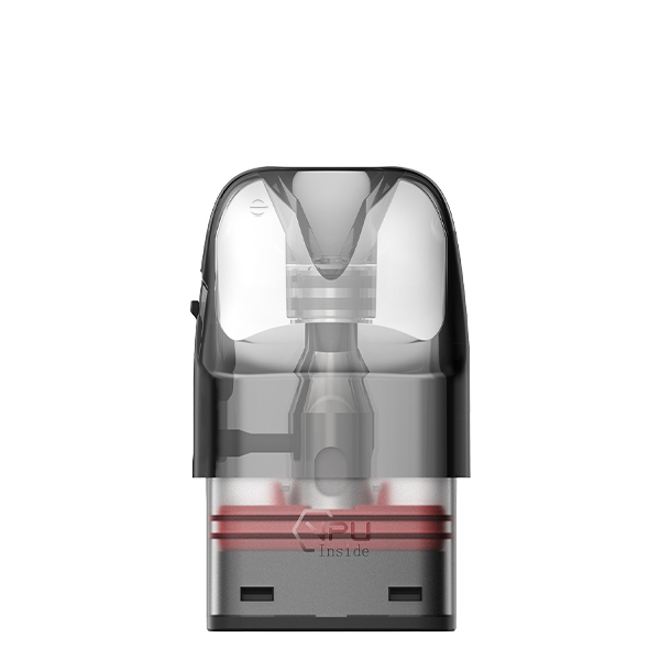 GeekVape Q Ersatz-Pod 3 ml – transparenter Pod mit rotem Coil-Bereich, Einzelansicht