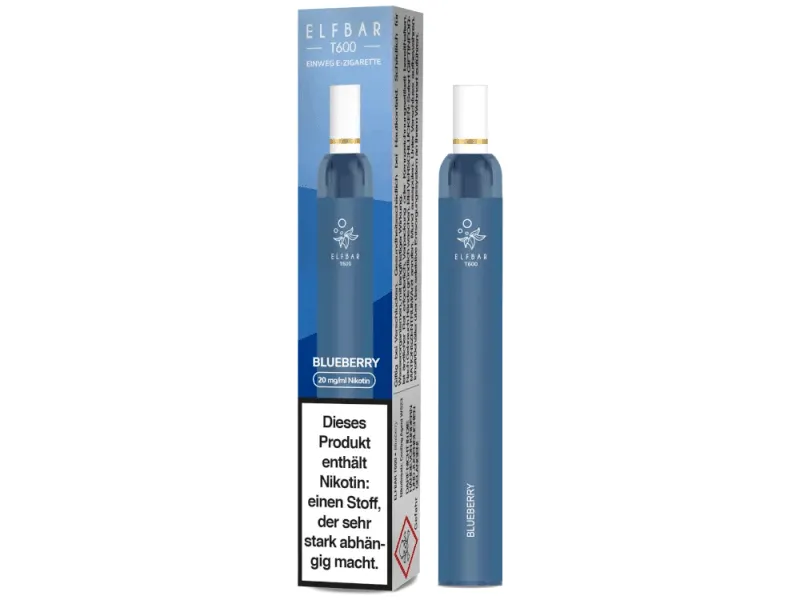Elfbar T600 Einweg E-Zigarette - 20mg/ml Blueberry