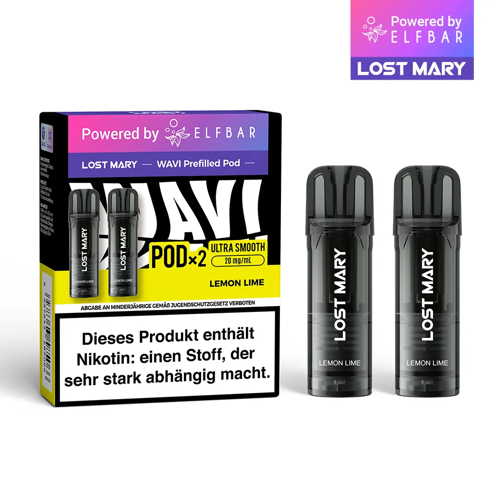 2x Lost Mary Wavi Pod - Lemon Lime