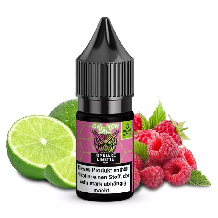 OWL Non-Salt - Himbeere Limette - 10ml Liquid