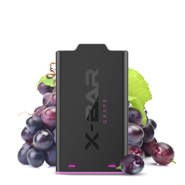 1x X-Shisha by X-Bar Prefilled Pod - Grape 0mg/ml