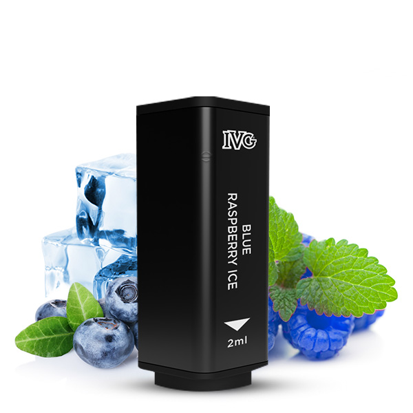 2x IVG 2400 4 Pod System Prefilled Pod - Blue Raspberry Ice 20mg/ml