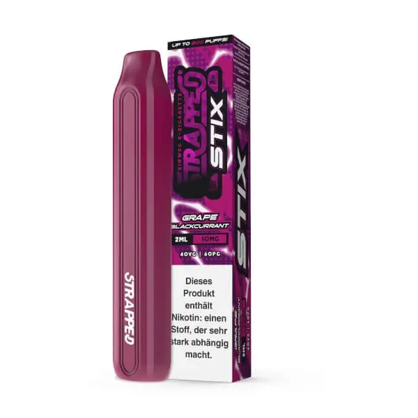 Strapped STIX - Grape Blackcurrant Einweg E-Zigarette
