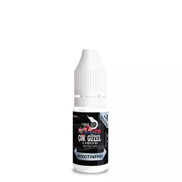 Hayvan Juice Cok Güzel 10ml Liquid in kleiner Flasche mit dunklem Etikett, Vorderansicht