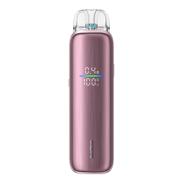 Aspire Pixo Max Pod Kit in Rosa mit Display, Frontansicht