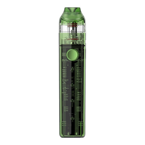 Nevoks Feelin C1 Pod Kit in transparentem Grün mit sichtbarem Akku und aufgestecktem Pod