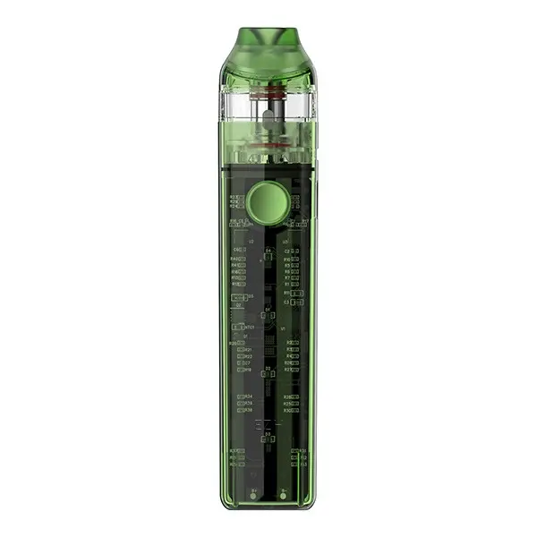 source564670.jpg Nevoks Feelin C1 Pod Kit in transparentem Grün mit sichtbarem Akku und aufgestecktem Pod